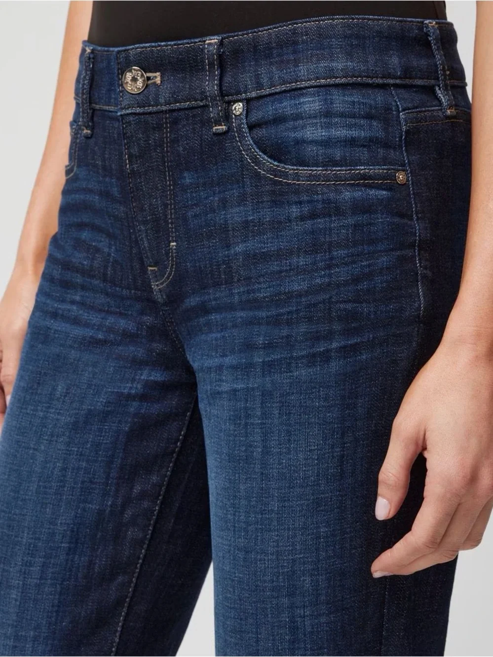 WHBM Everyday Soft Girlfriend Mid Rise Jean